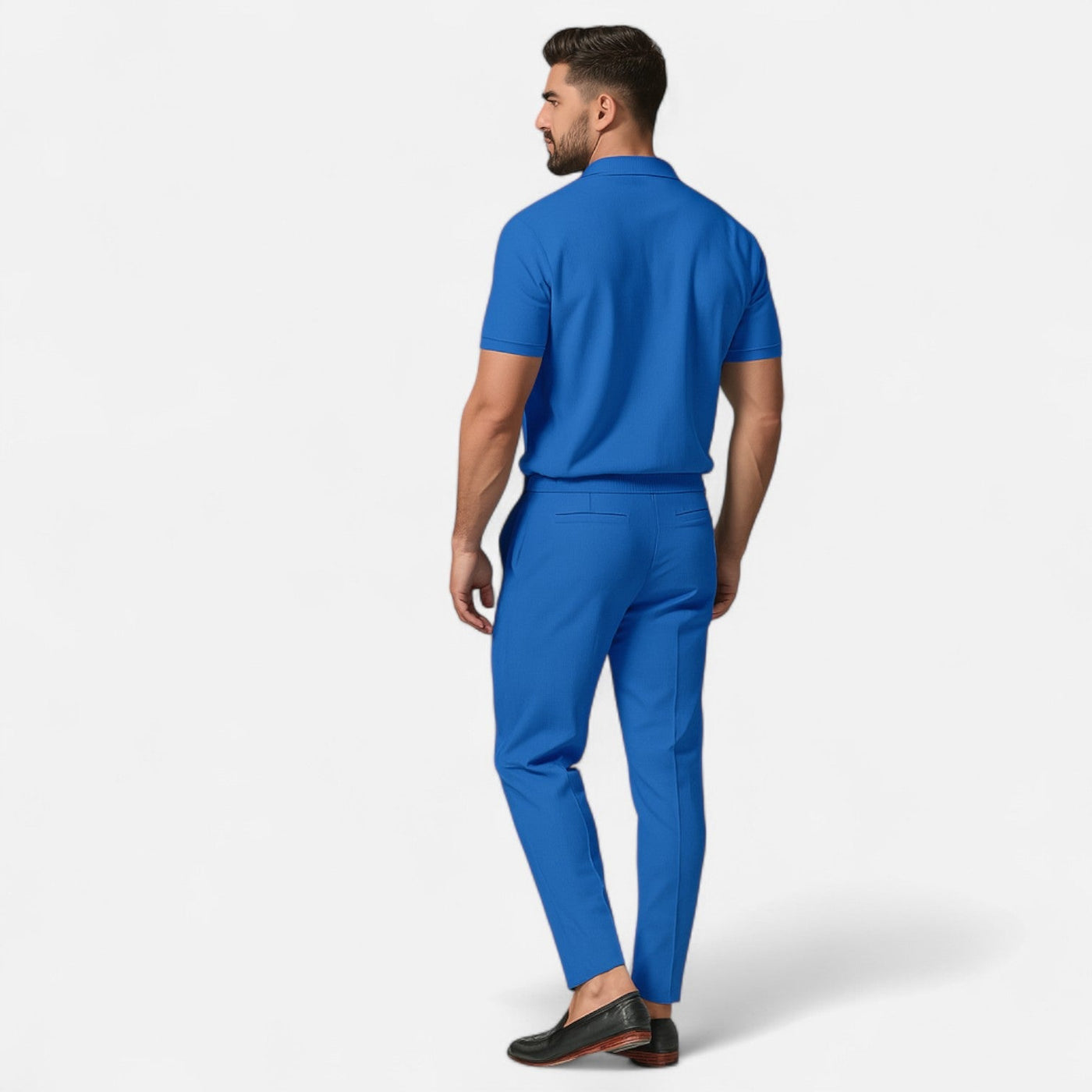 Men's Polo & Trouser Set – Smart Casual Outfit