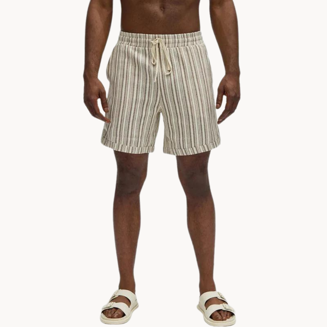 Men's Retro-Inspired Polo and Short Set