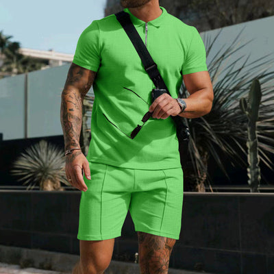 Men's Cotton Polo Outfit Set