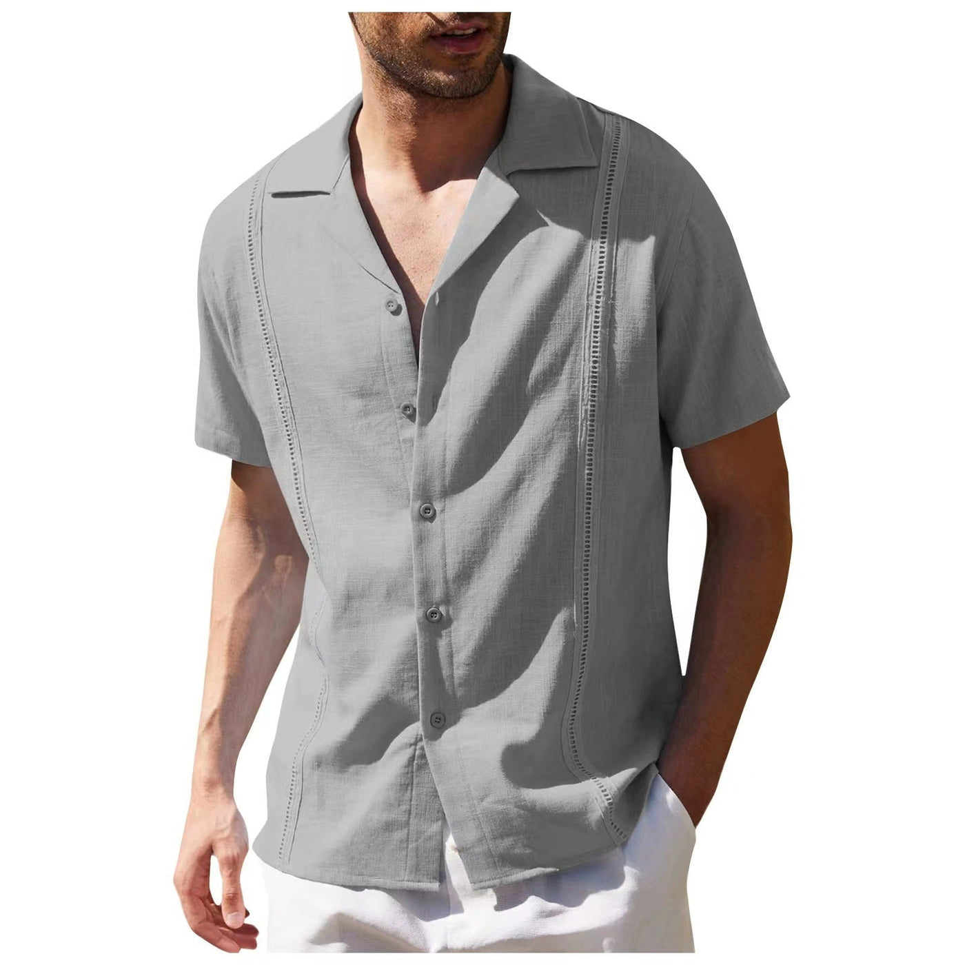 Men's Cotton Casual Beach Shirt