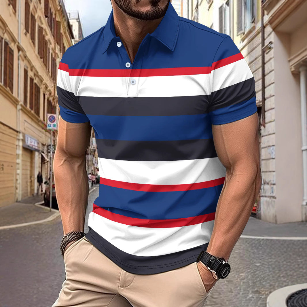 Brunetti's - Boardwalk Stripe Polo