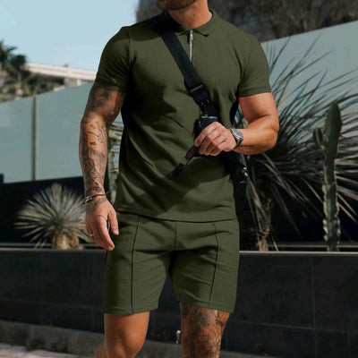 Men's Cotton Polo Outfit Set