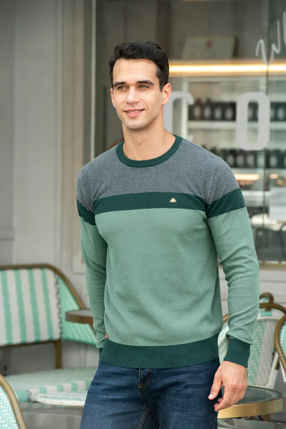 Harlow | Men's Sweater with Round Neck