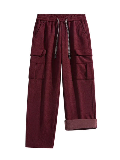 Fleece-Lined Corduroy Sweatpants