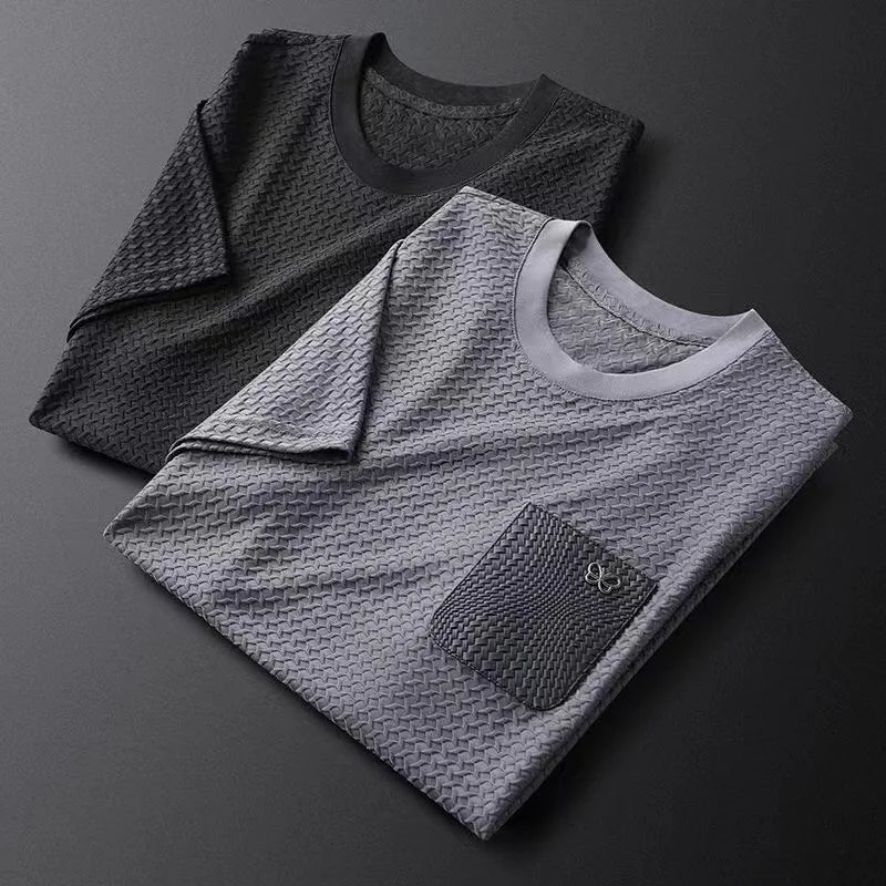 Waffle Knit Jacquard Shirt