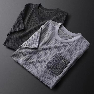 Waffle Knit Jacquard Shirt