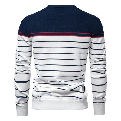 Harlow | Men's Sweater with Striped Pattern