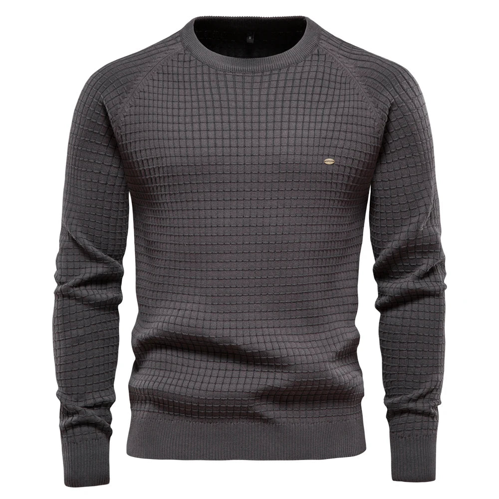 Harlow | Men's Jumper with Check Pattern