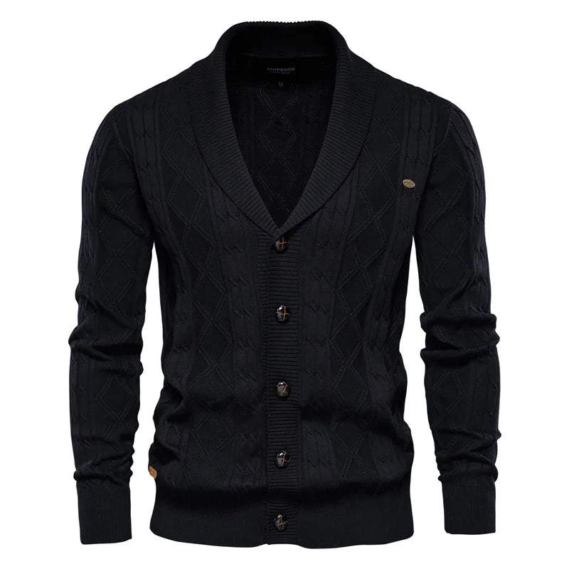 Harlow | Men's Cardigan with Button Closure