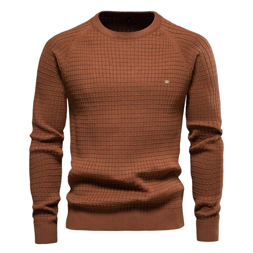 Harlow | Men's Jumper with Check Pattern
