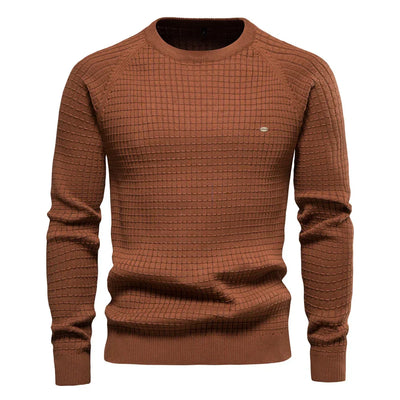 Harlow | Men's Jumper with Check Pattern