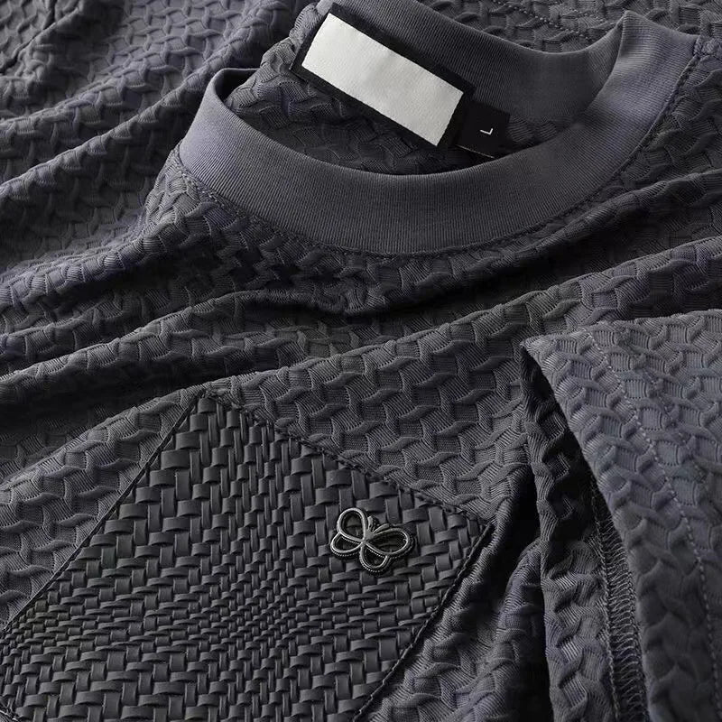 Waffle Knit Jacquard Shirt