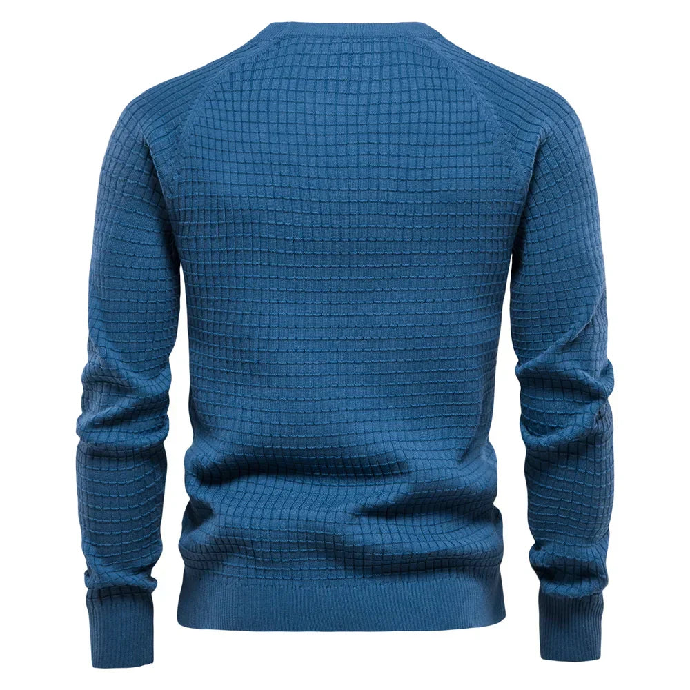 Harlow | Men's Jumper with Check Pattern