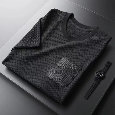 Waffle Knit Jacquard Shirt
