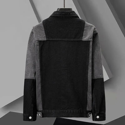 Split-Panel Denim Jacket
