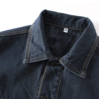 City Style Cargo Denim Jacket
