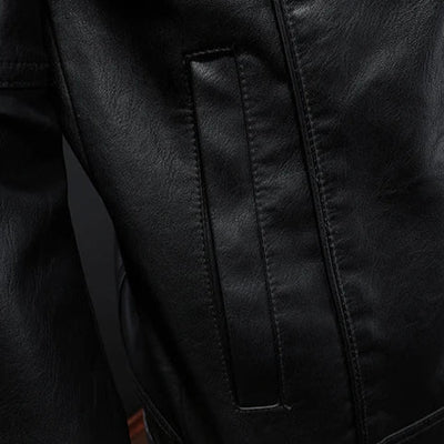 Bruce - Casual Slim Fit Leather Jacket