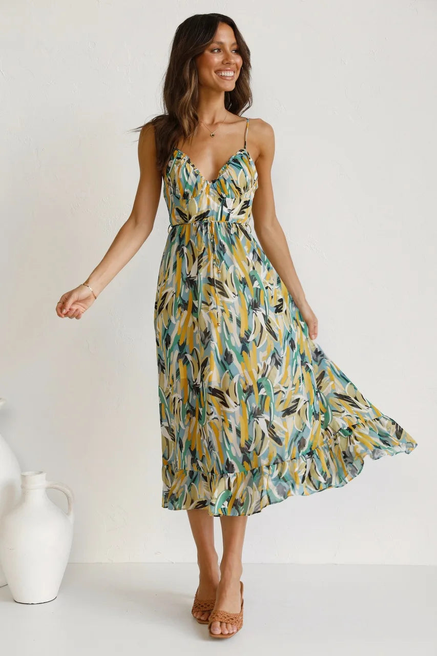 ELOUISE | COLOURFUL ELEGANT SUMMER DRESS