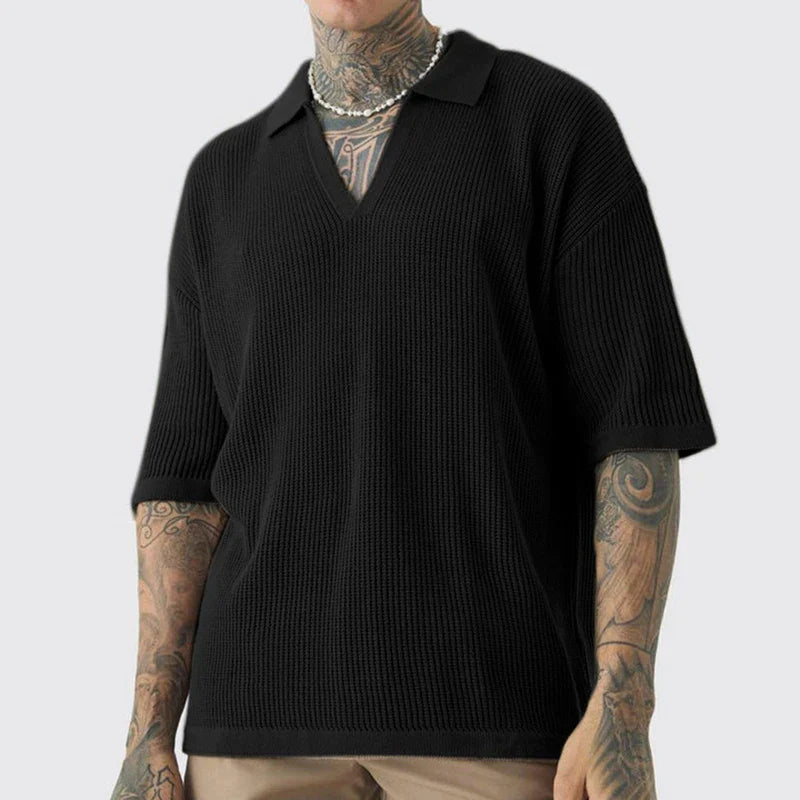 Santos Knitted Polo Shirt