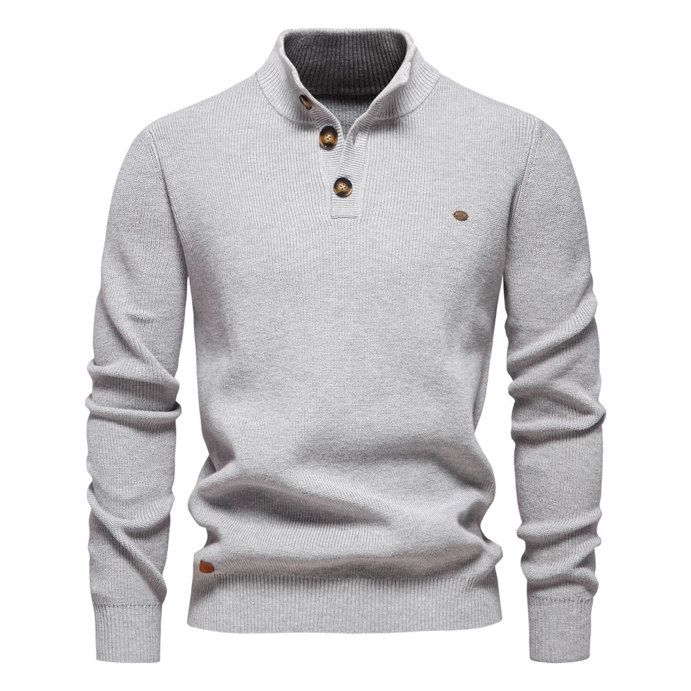 Harlow  | Men's Sweater with Button Design