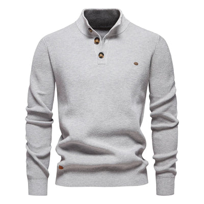 Harlow  | Men's Sweater with Button Design