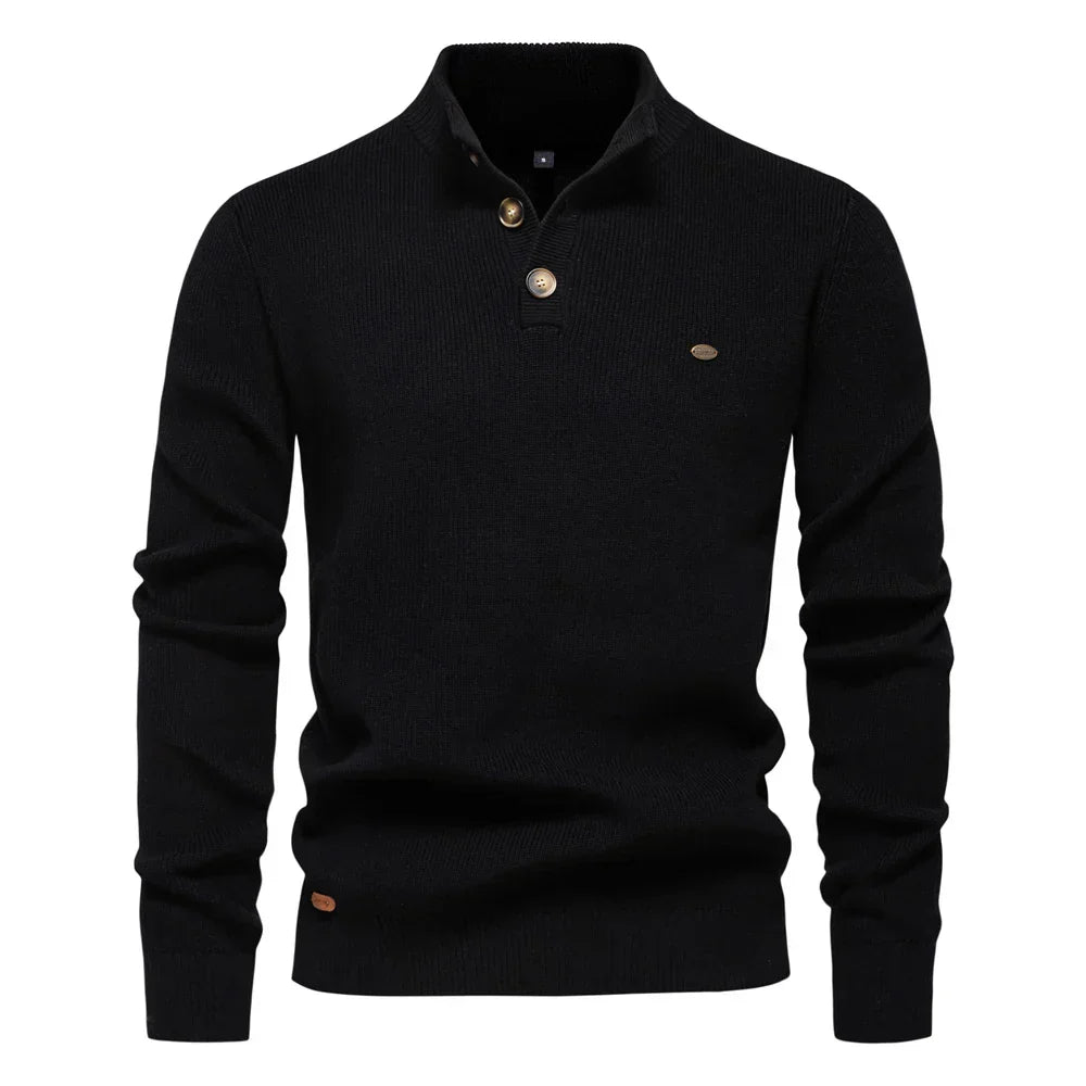 Harlow  | Men's Sweater with Button Design