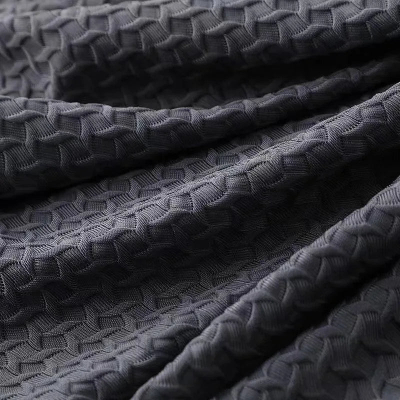 Waffle Knit Jacquard Shirt