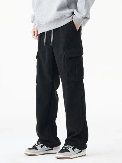 Fleece-Lined Corduroy Sweatpants