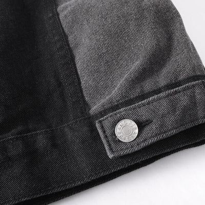 Split-Panel Denim Jacket