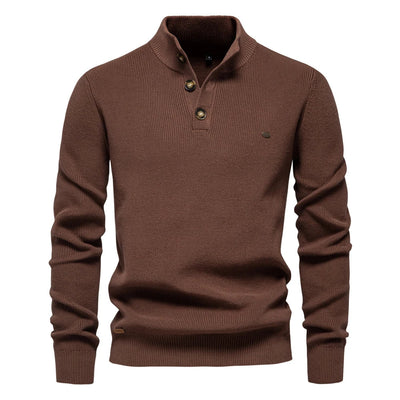 Harlow  | Men's Sweater with Button Design