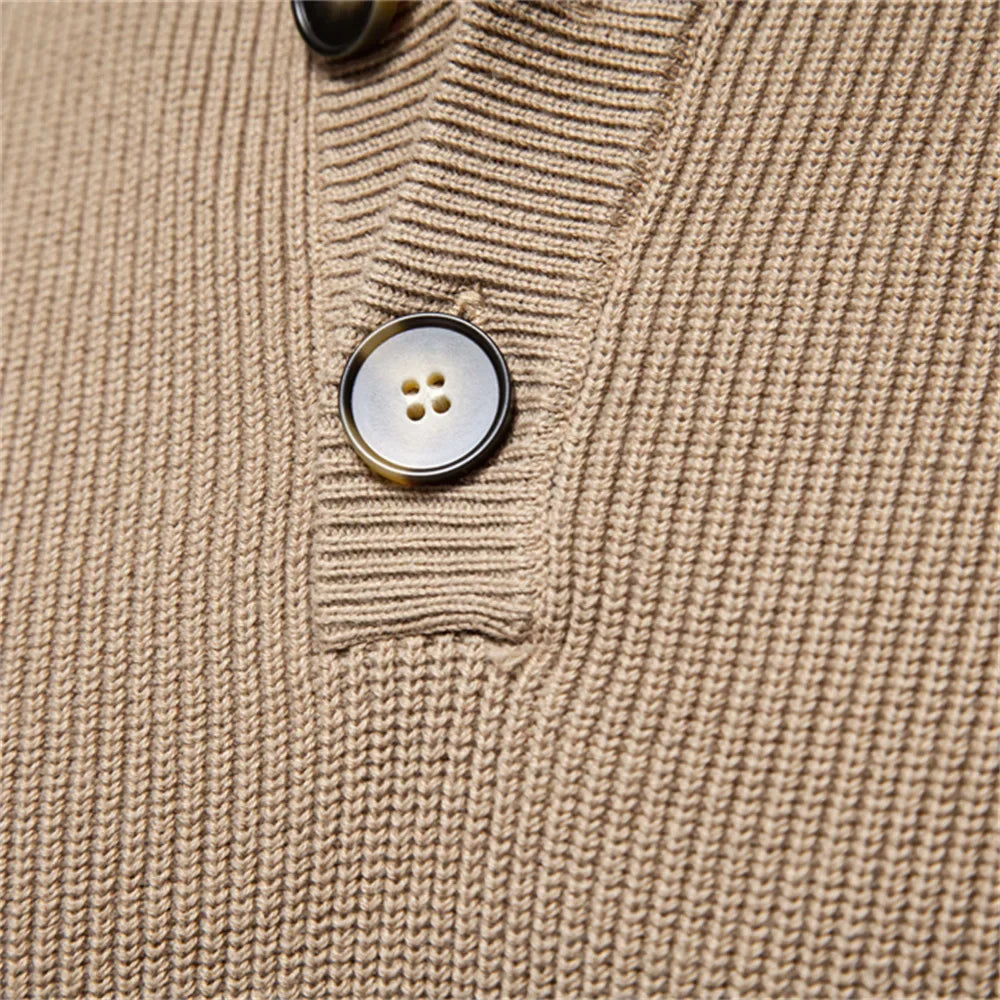 Harlow  | Men's Sweater with Button Design