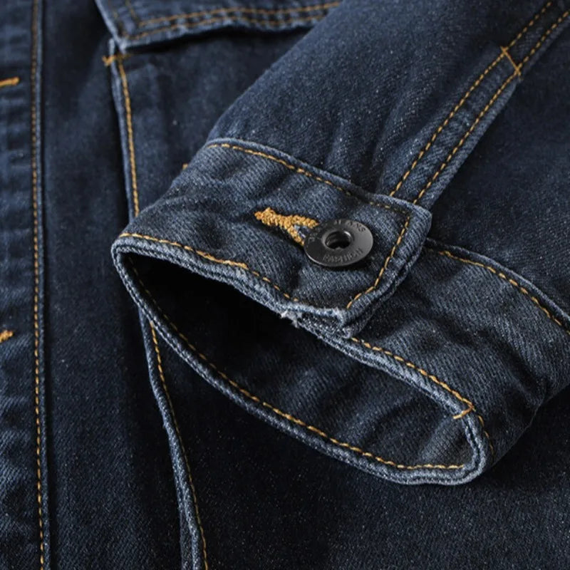 City Style Cargo Denim Jacket