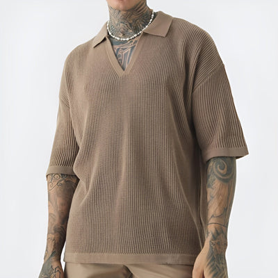 Santos Knitted Polo Shirt