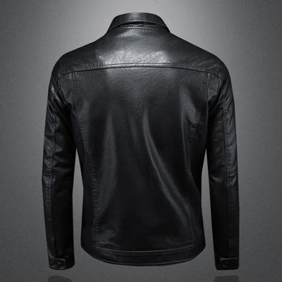 Bruce - Casual Slim Fit Leather Jacket