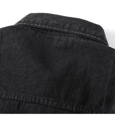 Split-Panel Denim Jacket