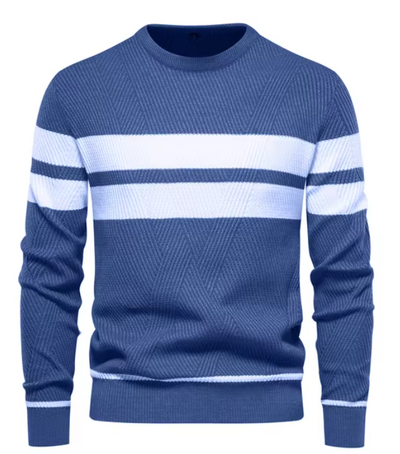 Harlow | Stylish Men's Pullover with Herringbone Pattern