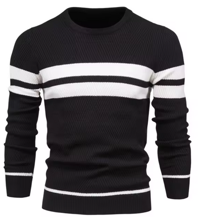 Harlow | Stylish Men's Pullover with Herringbone Pattern