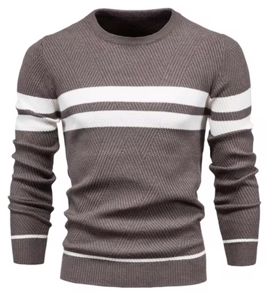 Harlow | Stylish Men's Pullover with Herringbone Pattern