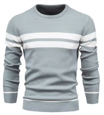 Harlow | Stylish Men's Pullover with Herringbone Pattern