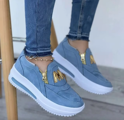 URSULA | STYLISH AND PAIN-FREE ZIP SNEAKERS