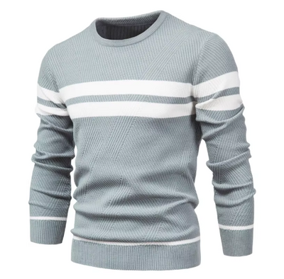 Harlow | Stylish Men's Pullover with Herringbone Pattern