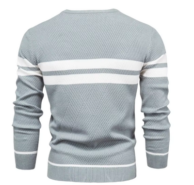 Harlow | Stylish Men's Pullover with Herringbone Pattern