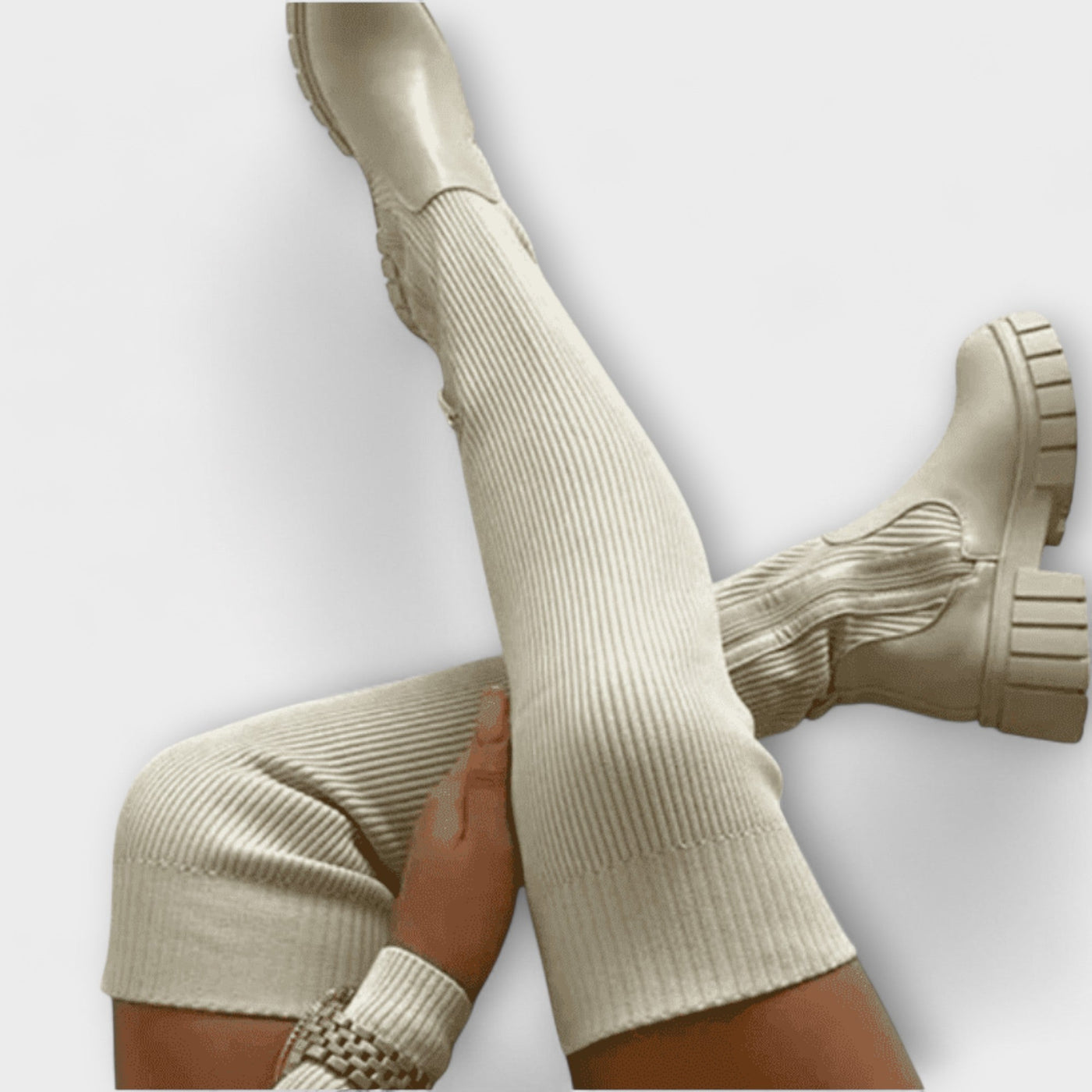 Lureva – Overknee Boots with Chunky Sole