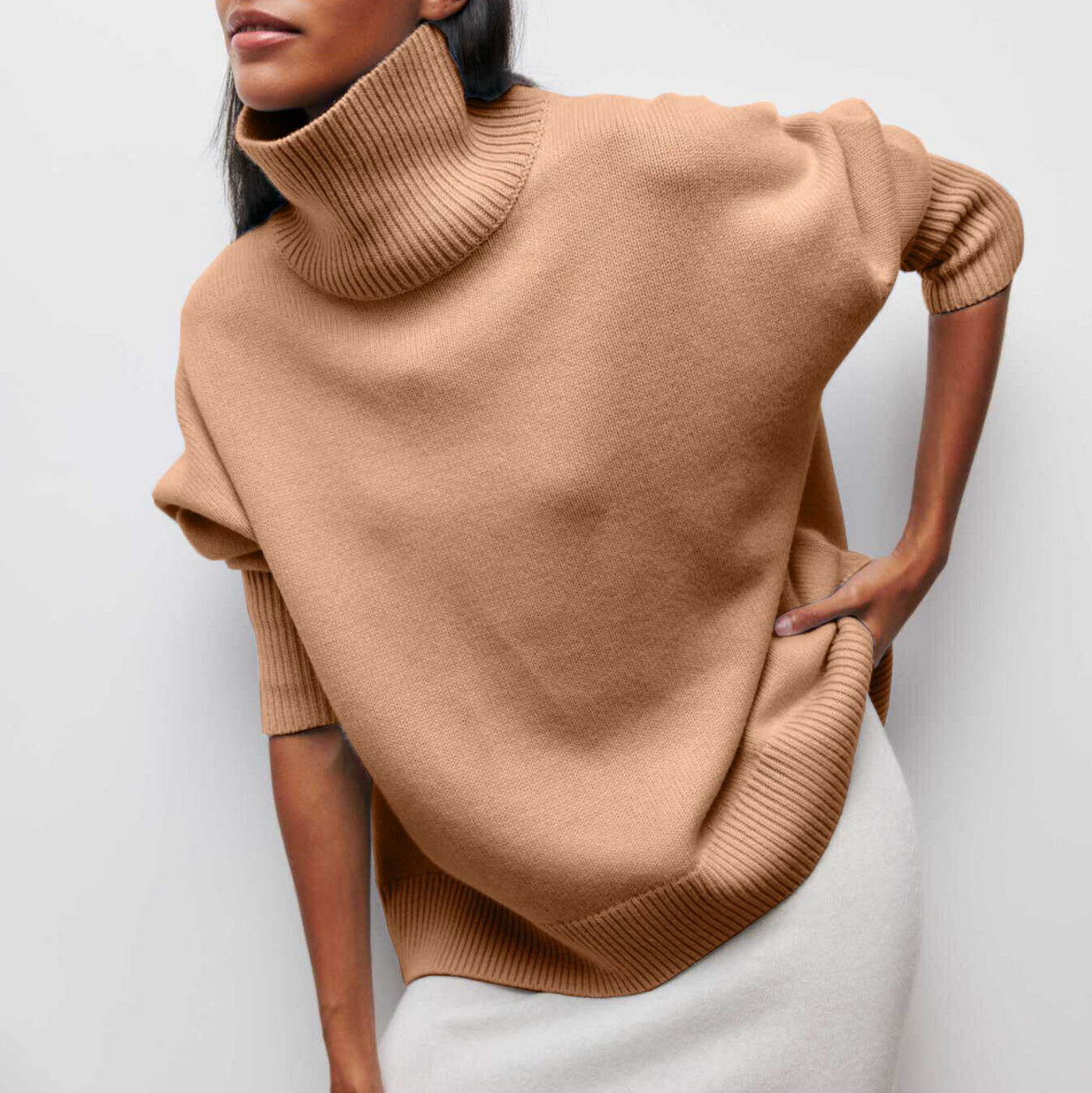 Amelia | Elegant Knit Jumper with Roll Neck