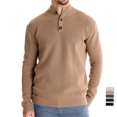 Harlow  | Men's Sweater with Button Design