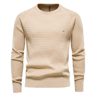 Harlow | Men's Jumper with Check Pattern