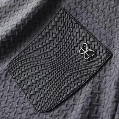Waffle Knit Jacquard Shirt