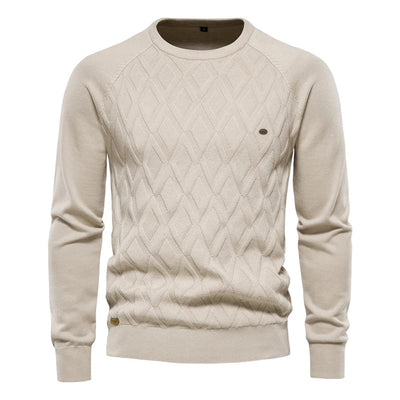 Harlow | Men's Sweater with Check Pattern