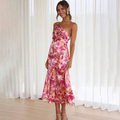 MILIANA | DRESS WITH ONE SHOULDER STRAP