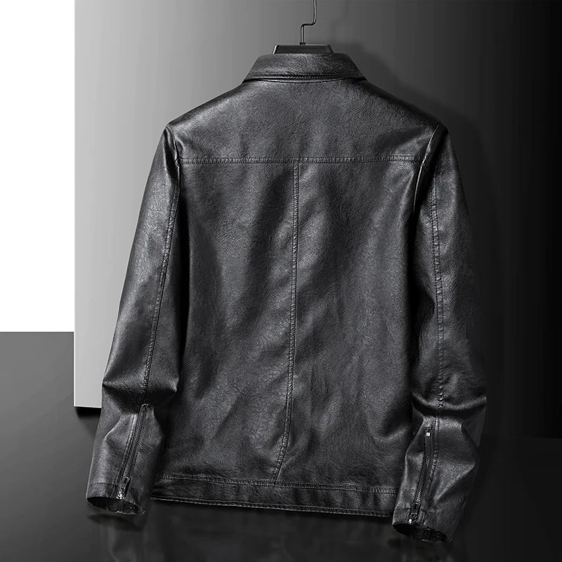 Classic Leather Biker Jacket